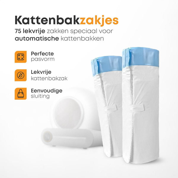 5 rollen kattenbakzakken - FAVR Pets
